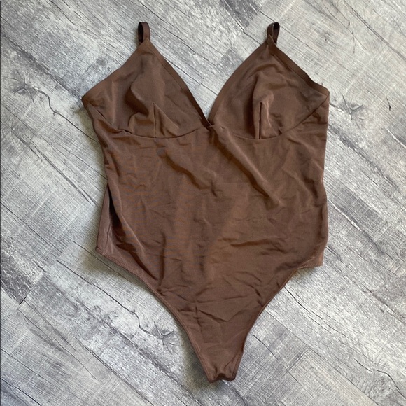 SKIMS Brown Mesh bodysuit - Picture 1 of 8